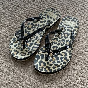 NIB Kate Spade ♠️ Leopard Flip Flops